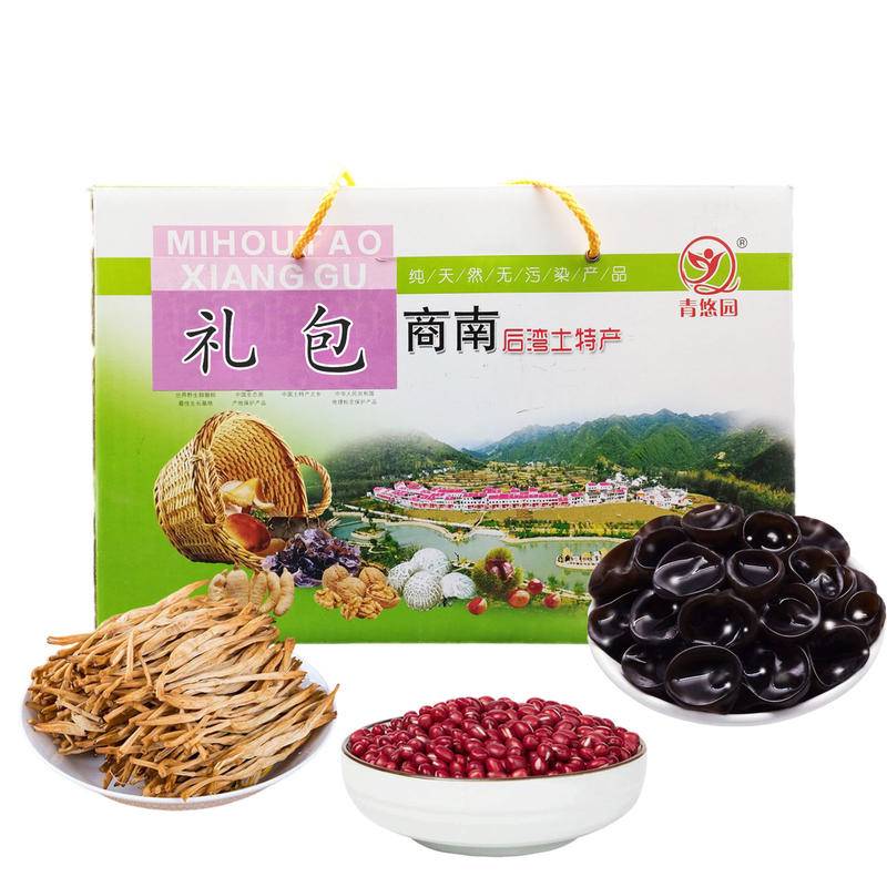  商南县青悠园干菜+豆类组合1.5kg 节日福利干货干菌子